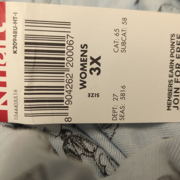 3X plus size women's 2 PC 3/4 sleeve, long pant PJs pajamas - Picture 5 of 7